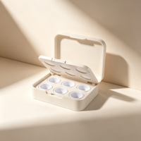 Palette de gel Patting 6 compartiments tendance, 2g, boîte portable en plastique ABS pour gel Pat Pat, emballage cosmétique personnalisé OEM/ODM