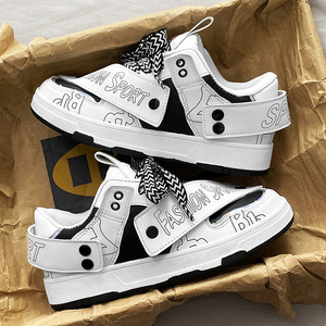 Zapatillas de Skate <span class=keywords><strong>con</strong></span> Estampado de Graffiti Personalizadas de Fábrica, Zapatillas Deportivas Casuales de Caña Baja, Zapatillas de Skateboarding Personalizadas, Zapatillas Deportivas de Marca Nike - Product Image 2