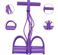 6 tubes de bandes de résistance élastiques de haute qualité pour fitness, pédale de pied, corde de traction pour abdominaux