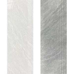 Azulejo <span class=keywords><strong>de</strong></span> Escalera <span class=keywords><strong>de</strong></span> Porcelana Pulida <span class=keywords><strong>de</strong></span> Diseño Moderno Tashi, Blanco y Dorado, Antibacteriano y Antideslizante <span class=keywords><strong>para</strong></span> Escuelas y Villas - Product Image 1