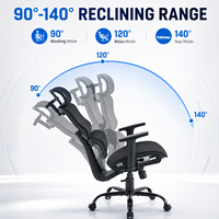 Chaise de bureau exécutive ergonomique pivotante à design moderne avec tissu respirant pour bureau à domicile et salle de réunion