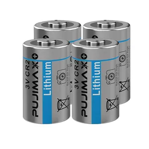 PUJIMAX אוניברסלי 4 יחידות 3V סוללת ליתיום CR2 חד פעמית 1000mAh לא נטענת סוללה לשימוש חד פעמי עבור פנסים למיקרופונים