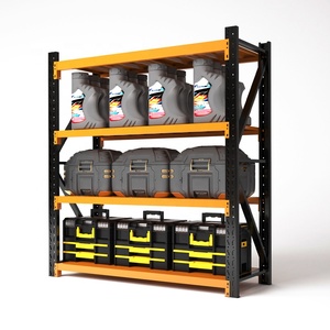 Étagères métalliques réglables et durables d'<span class=keywords><strong>occasion</strong></span> pour entrepôt d'usine et logistique, rayonnages d'entrepôt usagés - Product Image 2