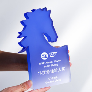Acrylic Horse <b>Trophy</b> 22x12cm Laser <b>Engraved</b> Uv Printing Durable For Awards And Souvenirs - Product Image 3