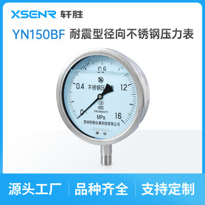 Manómetro de Acero Inoxidable Suzhou XuanSheng YN150BF 150mm Analógico 0 a 1.6Mpa Conexión Roscada - Product Image 2