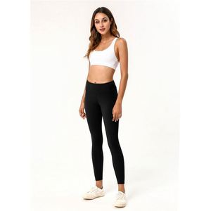 <span class=keywords><strong>Non</strong></span> Vedere Attraverso Pantaloni di Yoga Tasca Logo Fuori di Tasca A Vita Alta Pantaloni di Yoga, Pancia di Controllo, Tasca - Product Image 4