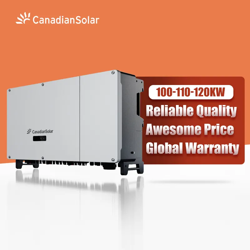 Canadese Zonne-Energie Omvormer 100kw 110kw 120kw Op Grid Drie Fase Mppt Industriële Zonne-Energie Omvormer
