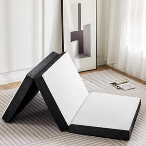 ที่นอนโฟมพับได้แบบเจลผสมโฟมพับได้พับได้สามทบเมมโมรี่โฟมสำหรับร้านค้าใกล้ฉันเตียงพับได้พร้อมท็อปเปอร์ที่นอน - Product Image 1