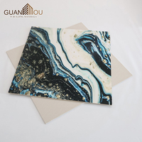 Fournisseur professionnel de panneaux et de planches murales en PVC, design moderne, feuille de marbre UV, autocollante, feuille de marbre UV 3D