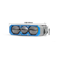 Projecteur LED de calandre 3 yeux haute puissance, faisceau lointain et proche, étanche, pour éclairage auxiliaire de conduite automobile