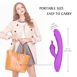 HM gerakan jari dapat diisi ulang silikon OEM/ODM alat getar kelinci klitoris diterima untuk wanita - Product Image 5