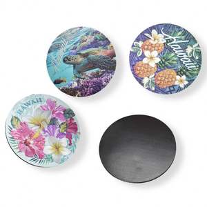 Aimants de réfrigérateur en feuille d'aluminium de haute qualité, souvenirs touristiques personnalisés de pays, villes et monde marin - Product Image 2