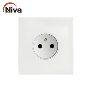 Prises de maison Niva interrupteurs muraux en acier inoxydable double prise britannique pour bureau d'hôtel à domicile - Product Image 3