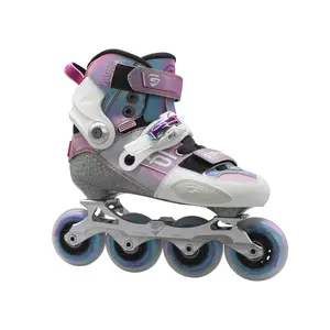 EACHkids Inline FreeStyle Chaussures de patinage en ligne professionnelles Roller Patins Rollerskates