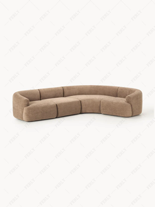 Divano Angolare Modulare a L in Velluto Morbido di Lusso Moderno Ferly <span class=keywords><strong>per</strong></span> <span class=keywords><strong>Soggiorno</strong></span> e Salotto - Product Image 3
