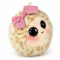 Peluche mignonne à pois avec nœud, jouet en peluche doux et brillant en vison synthétique, 13 cm, anti-stress à presser, cadeau pour filles et enfants