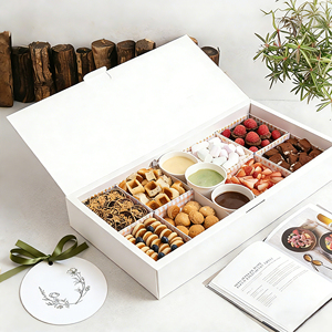 Custom Eco-Friendly <strong>Rectangle</strong> White Cardboard Paper Cake Box Bulk Bakery <strong>Packaging</strong> Cookie <strong>Chocolate</strong> Marcaron Card Ribbon - Product Image 1