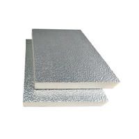 Panneaux de conduits pré-isolés PIR résistant au feu Té-jonction Feuille d'aluminium en mousse rigide Panneau d'isolation thermique industriel CVC