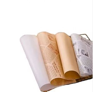 Papier ciré alimentaire imprimé sur mesure, très vendu, jetable, en PE, pour gâteaux, sandwichs, hamburgers, anti-graisse - Product Image 4
