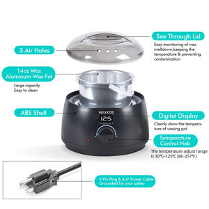 Personalizza il Logo 500cc riscaldatore a cera depilatoria Kit professionale per massaggi scaldacollo olio OEM - Product Image 3