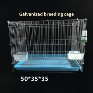 Küçük üç katmanlı elektroliz çinko kuş kafesi ayçiçeği Lovebird atiatiel üreme kafesi Budgerigar için kalınlaşmış evcil hayvan kafesi - Product Image 6