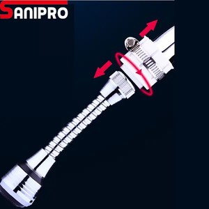 Accessori per la cucina SANIPRO <span class=keywords><strong>rubinetto</strong></span> in lega di zinco aeratore <span class=keywords><strong>rubinetto</strong></span> adattatore 1080 rotante flessibile lavello spruzzatore getto estensori del <span class=keywords><strong>rubinetto</strong></span> - Product Image 4