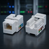 Module réseau RJ45 Keystone Jack Cat6 UTP 90 degrés non blindé pour plaque frontale et composants télécom