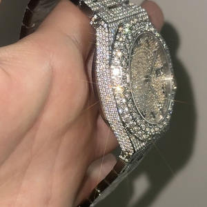 Ventes directes d'usine brillant <span class=keywords><strong>test</strong></span> de réussite verre saphir Moissanite montre mécanique cadran arabe noir montre-bracelet étanche pour hommes - Product Image 5