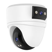 Cámara de Seguridad Solar 4G LTE Inalámbrica 1080P PTZ con Doble Lente, Alimentada por Batería, Detección Humana por IA, Cámara para Exteriores