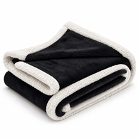 Plaid réversible en polaire Sherpa tissé, personnalisé OEM/ODM, écologique, pour animaux de compagnie, protection de meubles, lit, canapé, cage, niche, doux et lavable