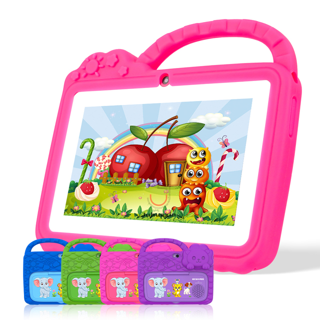 Best Selling Factory Wholesale 7 Inch AMD Kids Tablet with Waterproof Shockproof Protection Case USB Type-C for Educational Use