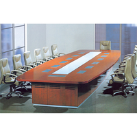 2025 T601 ordinateur de surveillance de conception moderne à l'intérieur d'un bureau de réunion moderne en bois massif bureau d'assurance commerciale table de conférence OEM personnalisée