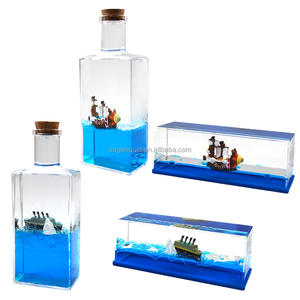 3D une pièce <span class=keywords><strong>bateau</strong></span> flottant <span class=keywords><strong>bateau</strong></span> de croisière fluide dérive bouteille décoration voiture Table ornement décor à la maison créatif mode cadeaux - Product Image 5