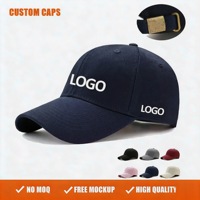 Casquette de baseball unisexe adulte 100 % coton avec logo brodé 3D, casquette de papa à 6 panneaux, personnalisable