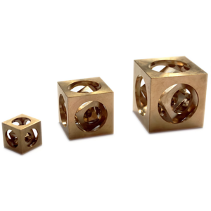 Llavero de Latón con Diseño Personalizado de Mecanizado <span class=keywords><strong>CNC</strong></span>, Cubo de Cobre, Colgante <span class=keywords><strong>Luban</strong></span>, Regalo Creativo - Product Image 6