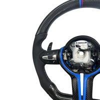 Véritable fibre de carbone pour volant en cuir M Sport, couleur de surpiqûre personnalisée pour les modèles X Series, M Series, F48, F49, F39