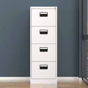A4 tập tin dọc tháo rời nhân viên văn phòng lưu trữ kim loại trắng hẹp <span class=keywords><strong>4</strong></span> ngăn kéo Tủ hồ sơ - Product Image 4