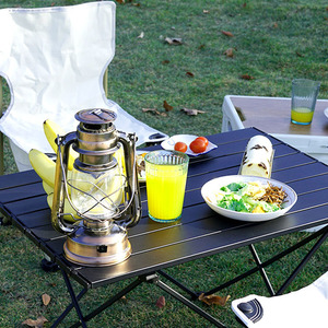 Mesa Plegable de Aluminio Moderna para Exteriores, Portátil y Ligera, Ideal para Campismo, Senderismo, Barbacoa, Viajes, Hospitales y Villas - Product Image 5