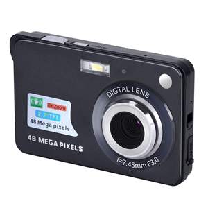 Caméra numérique rétro ultra-compacte avec objectif f=7.45mm, enregistrement vidéo 4K, batterie lithium rechargeable, idéale pour le quotidien, le campus, les voyages et les vlogs - Product Image 3