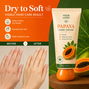 ODM/OEM ครีมบำรุงมือจากธรรมชาติ บำรุงผิวให้ชุ่มชื้น เรียบเนียน สำหรับผิวแห้งหยาบกร้าน สารสกัดจากพืช เชียบัตเตอร์ บำรุงผิวแห้ง ครีมบำรุงมือมะละกอ - Product Image 2