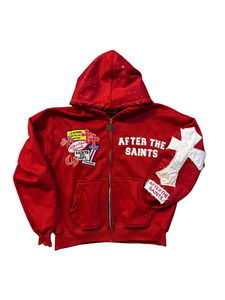 Felpe con Cappuccio Stampate Stile Americano Streetwear a Basso Prezzo, Casual Hip-hop, Ecologiche 100% Poliestere con Zip - Product Image 4