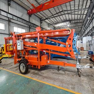 Plateforme élévatrice à flèche de levage, de traction et de positionnement de 12 m, remorquable, pour travaux de construction - Product Image 2