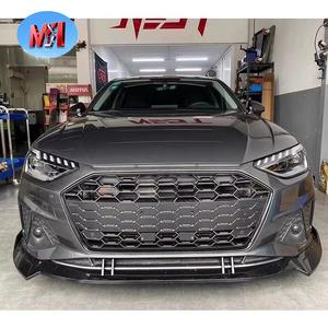 Calandre avant <span class=keywords><strong>Audi</strong></span> <span class=keywords><strong>A4</strong></span> B9.5 style S4 avec cadre argenté entièrement noir, emblème chromé, état ABS, années 2020, 2021, <span class=keywords><strong>2022</strong></span>, 2023, 2024 - Product Image 3