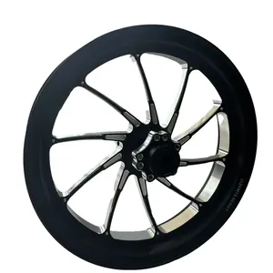 Supply Thailand 10 "12" sepeda motor listrik dimodifikasi disc brake aluminium alloy depan roda hantu api model roda