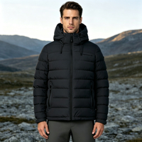 Veste matelassée légère décontractée pour homme, col montant, idéale pour l'hiver et le printemps, fabrication OEM/ODM, faible MOQ
