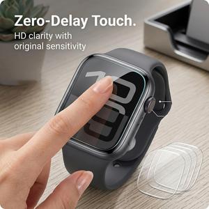 ฟิล์มกันรอยนาฬิกาอัจฉริยะแบบ TPU HD สีขาว สำหรับ IWatch S12 ป้องกันเต็มจอ ฟิล์มไฮโดรเจล ซ่อมแซมตัวเองได้ ป้องกันรอยขีดข่วน - Product Image 2