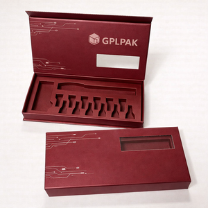 Impresión personalizada, hecho a mano, papel rígido <span class=keywords><strong>de</strong></span> lujo, cartón negro, caja <span class=keywords><strong>de</strong></span> regalo con cierre magnético vacío Simple - Product Image 2