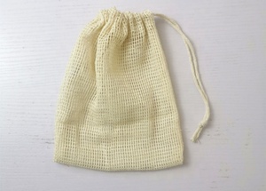 ถุงตาข่ายใส่ผลไม้ทำจากผ้าฝ้ายออร์แกนิกพร้อมฉลากถุงใส่ของชำเป็นมิตรต่อสิ่งแวดล้อมใช้ซ้ำได้ตามต้องการ - Product Image 5