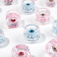 Roue de skateboard lumineuse EACH Land Skateboard Flash Wheel Clear PU 6 lumières, roue de skateboard clignotante, roue de skateboard de rue 78A 85A