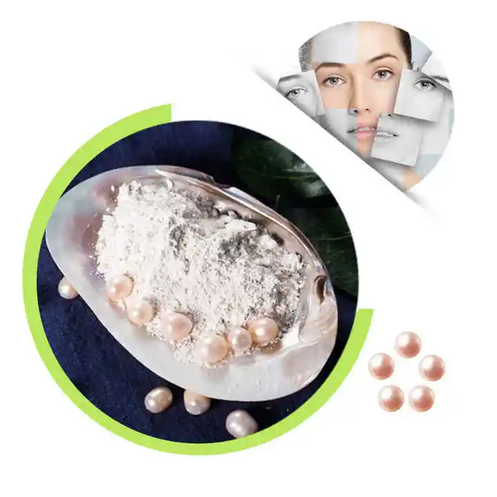 Poudre de perle hydrolysée de qualité alimentaire comestible utilisée dans la capsule de poudre de perle.